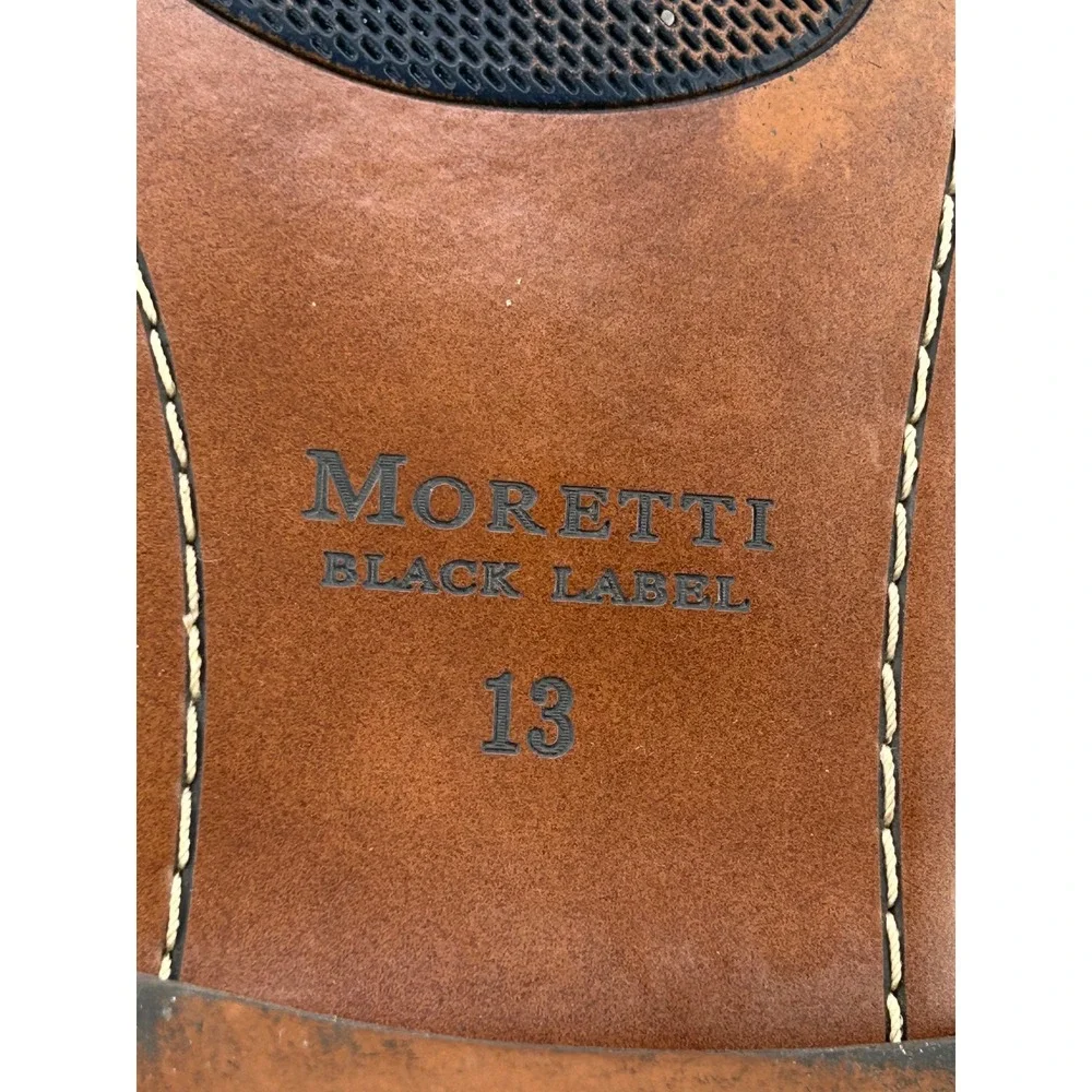 Moretti Black Label Mens‎ Glen Burgundy Leather Chukka Boots B5800M Size 13 D